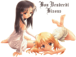 Gif animé Bon vendredi bisou filles